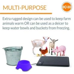 K&H Pet Products Thermo-Farm Animal Mat, Black -Cheap K&H Pet Products || Nutro Store 320335 PT2. SY630 V1637623007