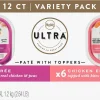 Nutro Ultra Variety Pack Turkey Entree & Chicken Entree Pate Food Trays with Toppers + Dry Dog Food