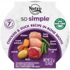 Nutro So Simple Meal Complement Chicken & Duck Recipe in Bone Broth Grain-Free Wet Dog Food Topper, 2-oz tray, case of 10