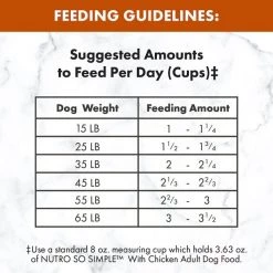 NUTRO SO SIMPLE Adult Chicken & Rice Recipe Natural Dry Dog Food -Cheap K&H Pet Products || Nutro Store 366846 PT7. SY630 V1643912224