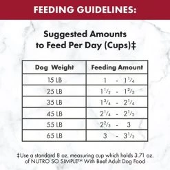 NUTRO SO SIMPLE Adult Beef & Rice Recipe Natural Dry Dog Food -Cheap K&H Pet Products || Nutro Store 366850 PT7. SY630 V1643911979