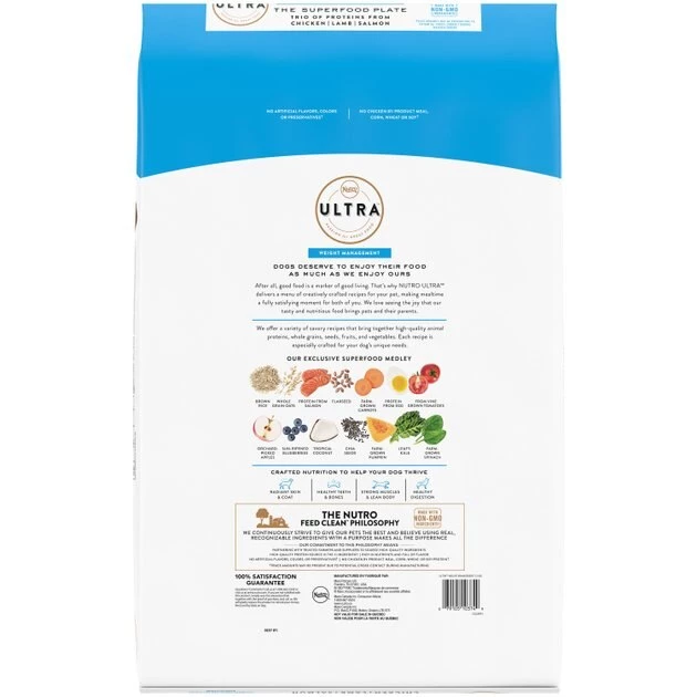 Nutro Ultra Adult Weight Management Chicken, Lamb & Salmon Recipe Dry Dog Food 5 Nutro Ultra Adult Weight Management Chicken, Lamb & Salmon Recipe Dry Dog Food - Image 3