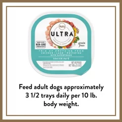 Nutro Ultra Grain-Free Trio Protein Chicken, Lamb & Whitefish Pate with Superfoods Senior Wet Dog Food Trays -Cheap K&H Pet Products || Nutro Store 52141 PT7. SY630 V1617062492