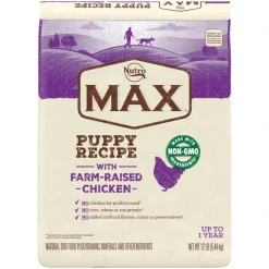 Nutro Max Puppy Farm-Raised Chicken Recipe Natural Dry Dog Food, 12-lb bag