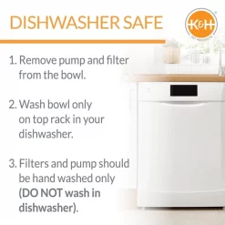 K&H Pet Products CleanFlow Filtered Water Dog Bowl, Small, 80-oz Bowl + 90-oz Reservoir -Cheap K&H Pet Products || Nutro Store 61705 PT4. SY630 V1637626300