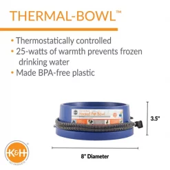 K&H Pet Products Thermal-Bowl Plastic Dog & Cat Bowl, 96-oz -Cheap K&H Pet Products || Nutro Store 69530 PT2. SY630 V1611763342