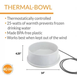 K&H Pet Products Thermal-Bowl Plastic Dog & Cat Bowl, 192-oz -Cheap K&H Pet Products || Nutro Store 69532 PT2. SY630 V1611775284