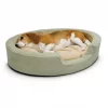 K&H Pet Products Thermo-Snuggly Sleeper Bolster Cat & Dog Bed, Sage
