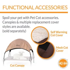 K&H Pet Products Original Pet Cot Elevated Pet Bed -Cheap K&H Pet Products || Nutro Store 75091 PT5. SY630 V1617324399