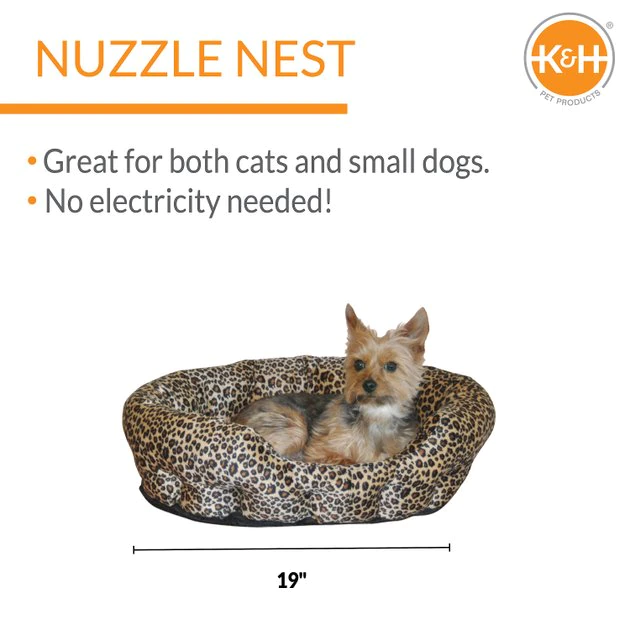 K&H Pet Products Self-Warming Nuzzle Nest Bolster Cat & Dog Bed 4 K&H Pet Products Self-Warming Nuzzle Nest Bolster Cat & Dog Bed - Image 2