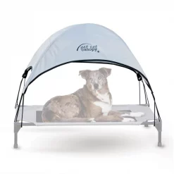 K&H Pet Products Cot Canopy for Elevated Dog Bed, Gray