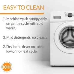 K&H Pet Products Cot Canopy for Elevated Dog Bed, Gray -Cheap K&H Pet Products || Nutro Store 78462 PT3. SY630 V1624631587