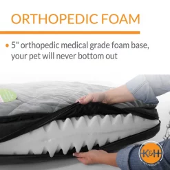 K&H Pet Products Feather-Top Orthopedic Pillow Dog Bed, Charcoal -Cheap K&H Pet Products || Nutro Store 78518 PT2. SY630 V1637627116