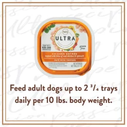 Nutro Ultra Grain-Free Chicken Entree Pate with Toppers Adult Wet Dog Food Trays -Cheap K&H Pet Products || Nutro Store 84677 PT7. SY630 V1561141630
