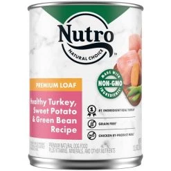 Nutro Premium Loaf Turkey, Sweet Potato & Green Bean Grain-Free Canned Dog Food