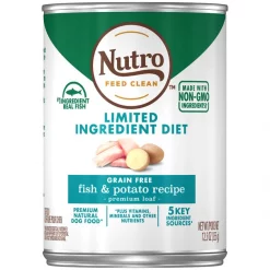 Nutro Limited Ingredient Diet Premium Loaf Fish & Potato Grain-Free Canned Dog Food