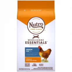 Nutro Wholesome Essentials Chicken & Brown Rice Recipe Senior Dry Cat Food