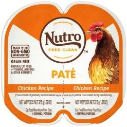 Nutro Perfect Portions Grain-Free Chicken Paté Recipe Cat Food Trays