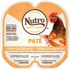 Nutro Perfect Portions Grain-Free Chicken & Shrimp Paté Recipe Cat Food Trays
