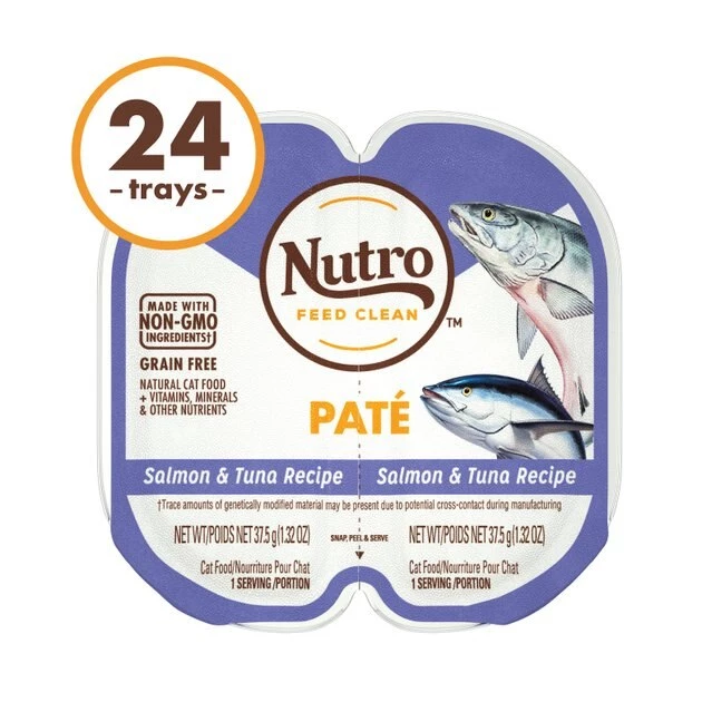 Nutro Perfect Portions Grain-Free Salmon & Tuna Paté Recipe Cat Food Trays 5 Nutro Perfect Portions Grain-Free Salmon & Tuna Paté Recipe Cat Food Trays - Image 3