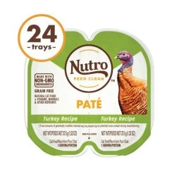 Nutro Perfect Portions Grain-Free Turkey Paté Recipe Cat Food Trays -Cheap K&H Pet Products || Nutro Store 87487 PT3. SY630 V1563820169