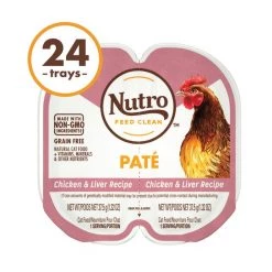 Nutro Perfect Portions Grain-Free Chicken & Liver Paté Recipe Cat Food Trays -Cheap K&H Pet Products || Nutro Store 90615 PT3. SY630 V1563820086