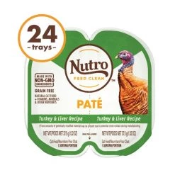 Nutro Perfect Portions Grain-Free Turkey & Liver Paté Recipe Cat Food Trays -Cheap K&H Pet Products || Nutro Store 90617 PT3. SY630 V1563820492